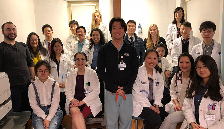 Group photo at Chinatown clinic