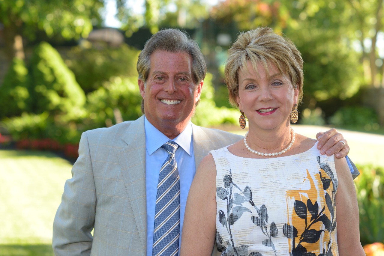 This image shows philanthropists Bruce and Judi Goodman.