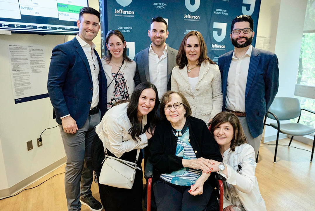 This image shows the Farber family at the Weinberg ALS Center 10th anniversary open house in May 2026.