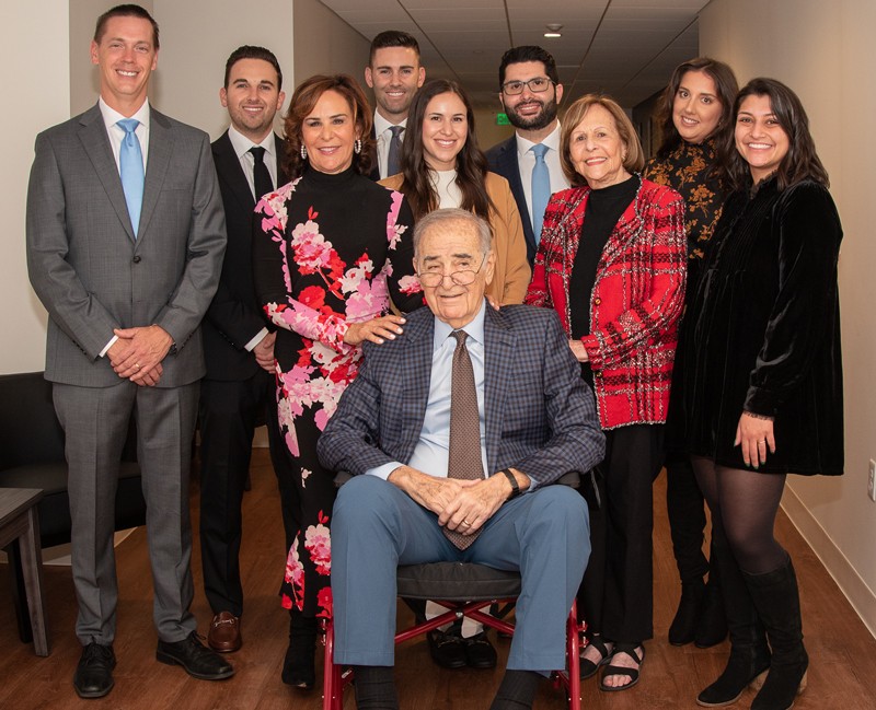 This image shows the Farber family at the ribbon cutting for the ASPIRE Center.