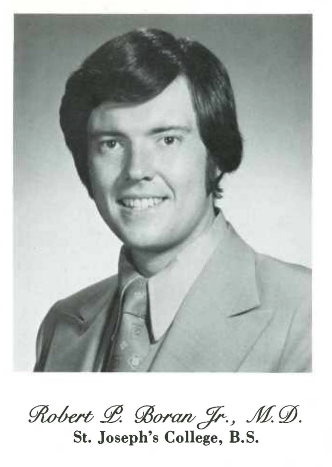 This image shows Robert Boran in his Jefferson yearbook photo.