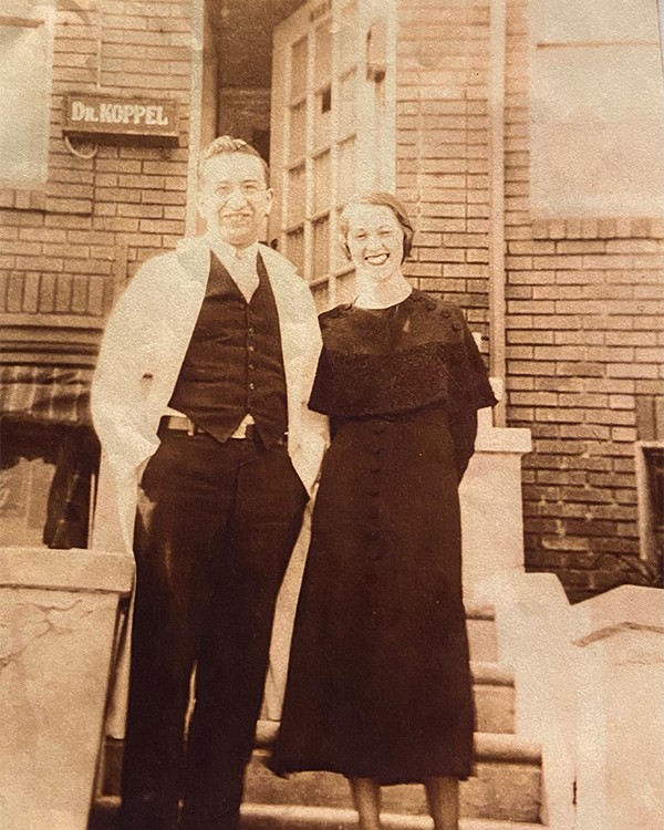 Old photo of Sylvia and Alexander Koppel