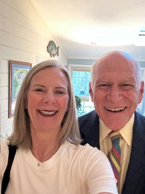 This image shows Charlie Hess (right) with his wife Jan.