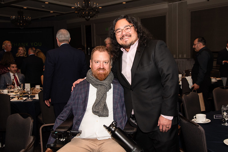 Eli Kulp (left) with Delicious City Podcast co-host Dave Wesolowski.